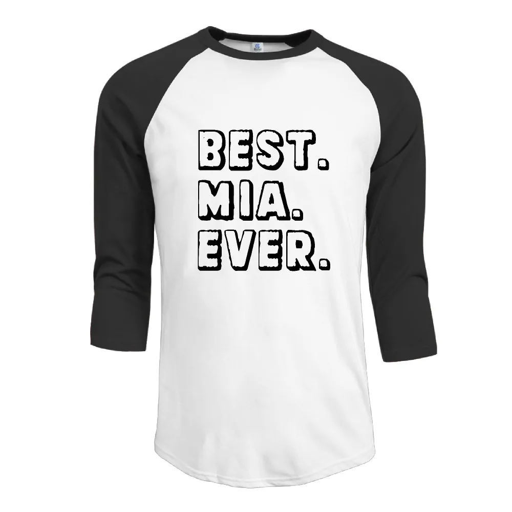 Best Mia когда либо рубашки с рукавами 3/4 Raglan Graphic классические мужские|Мужские