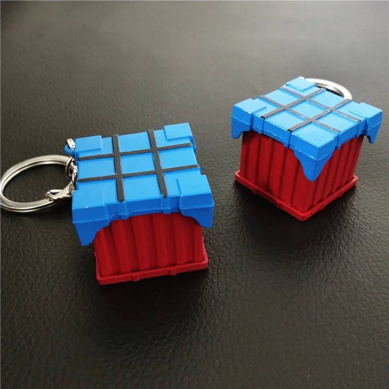 Игровой брелок pubg Airdrop металлическая эмалированная коробка для ключей 10 шт./лот