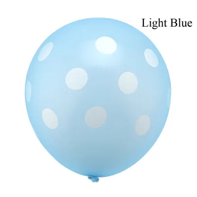 20 шт./лот 12 дюймовые латексные воздушные шары в горошек надувные с принтом для