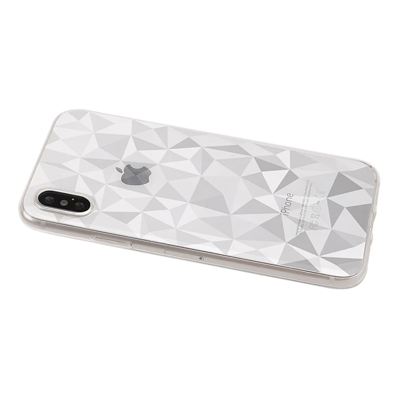JONSNOW ТПУ чехол для iPhone X ультра тонкий мягкий силиконовый ромба Защитная крышка 6