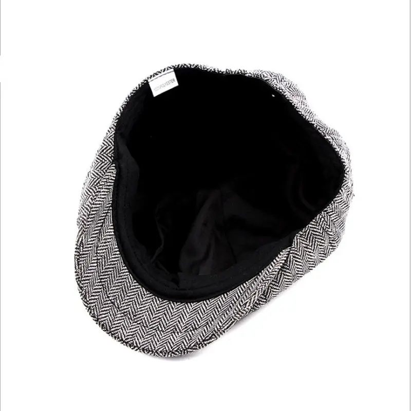Mens Peaky Blinders Cosplay Tommy Shelby Plain 8 Panel Newsboy Cap - Hat Cap for Baker Boy Baseball Costume image 6