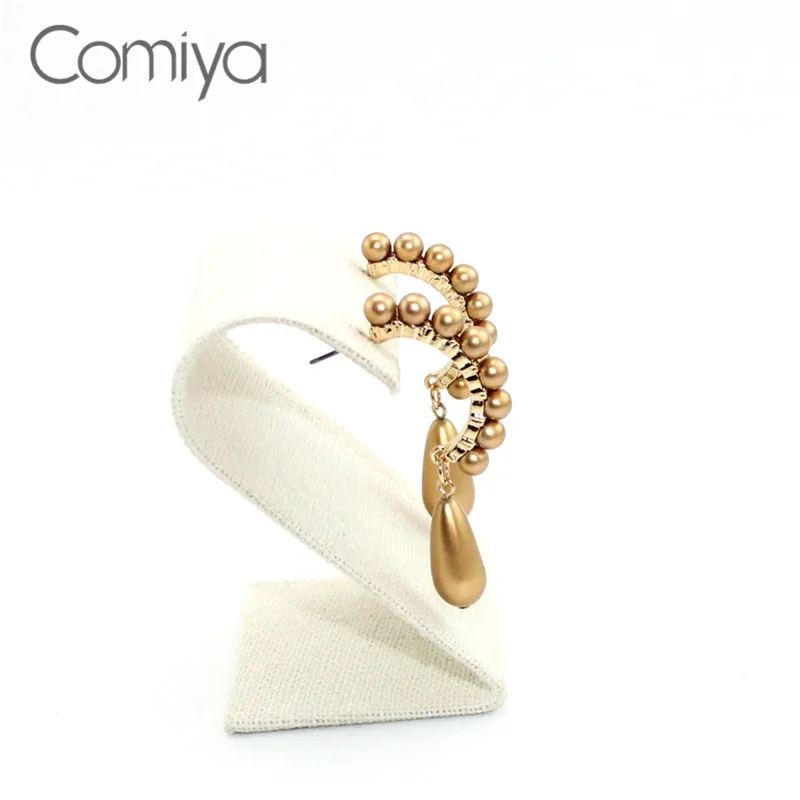 Женские серьги подвески Comiya брендовые с акриловым жемчугом сережки Aliexpress Orecchini