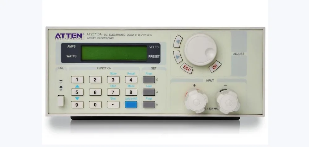 

ATZ3710A 0-360V DC/0-30A DC/0-150 W DC электронная нагрузка