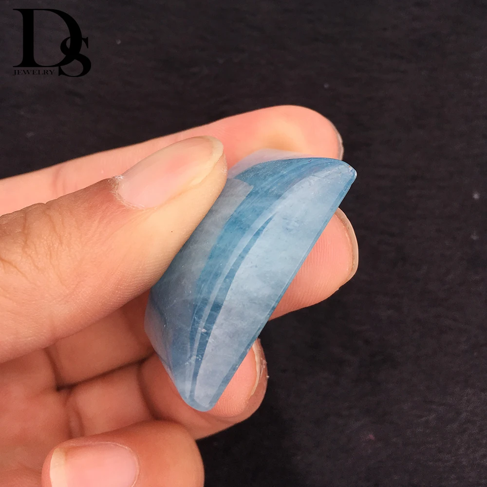

DS Natural Aquamarine Pendant Quartz Crystal Gemstone Necklace Reiki Healing For Charms Women Jewelry Lovers Gift