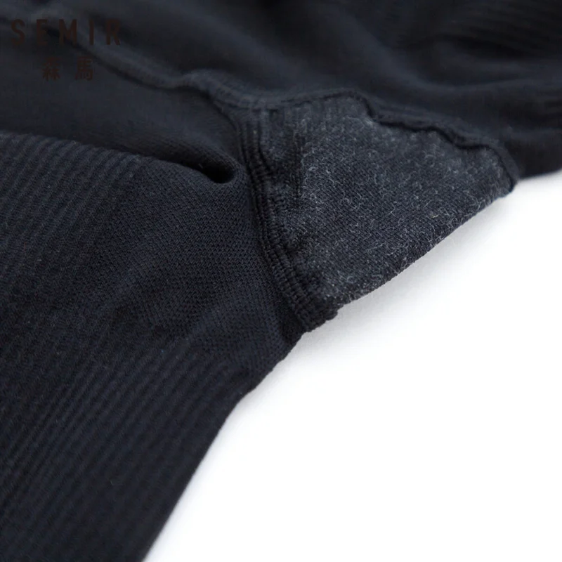 SEMIR/женские матовые непрозрачные трикотажные колготки 120 Denier 120D черного цвета с