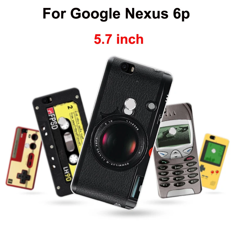 Для Google huawei Nexus 6 P чехол Ретро прозрачный окрашенный Мягкий ТПУ чехол для телефона Nexus6P противоударный силикон для Google Nexus 6 P 6 P