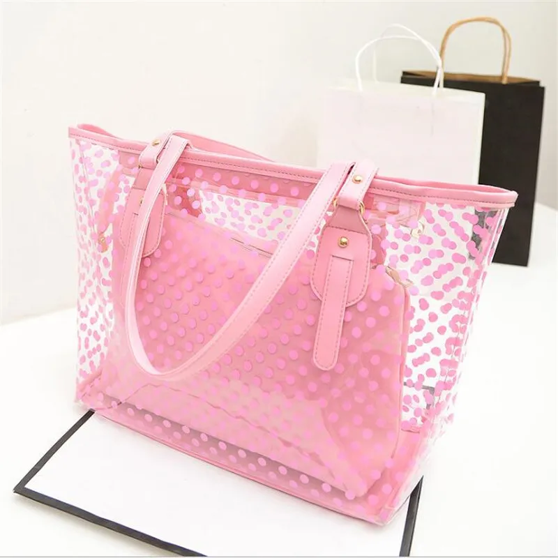 Сумка женская летняя прозрачная из ПВХ 2019|Сумки с ручками| |