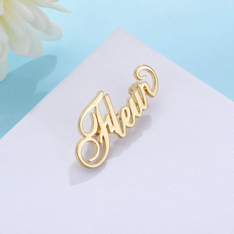 Senfai модная Персонализированная брошь под заказ 3 цвета Новые брендовые Броши для женщин подарок на день рождения