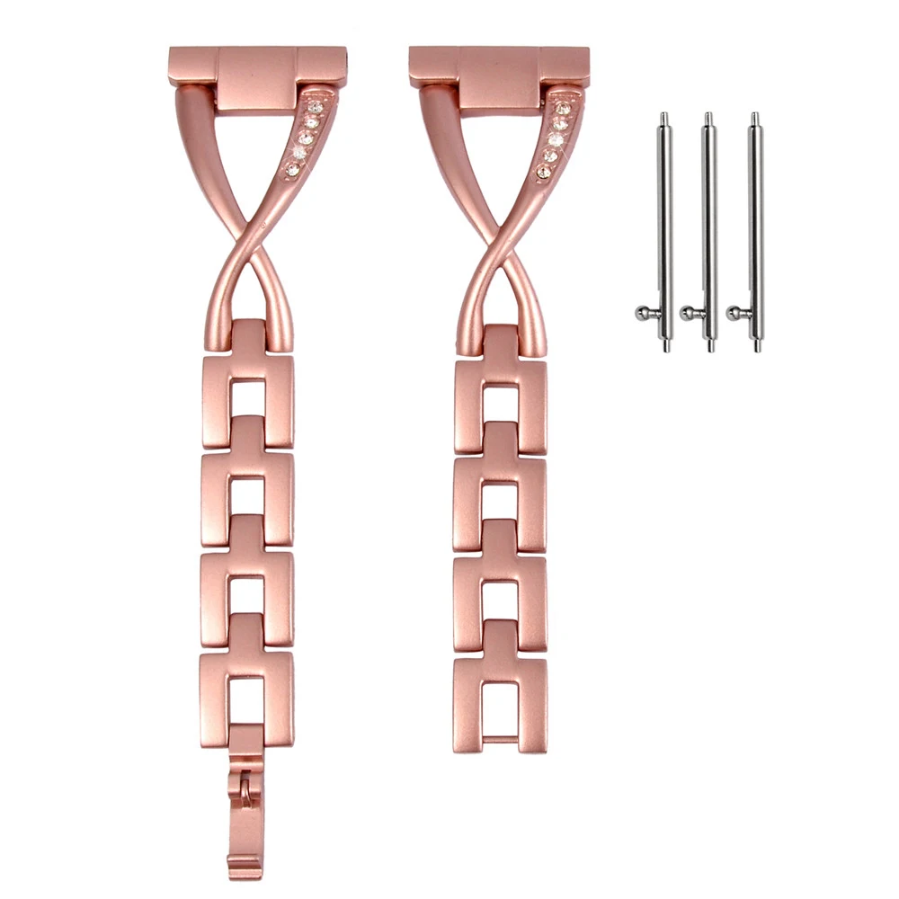 20 мм смарт-браслет с металлическими Бриллиантами Браслет фитнес-ремень для Moto 360