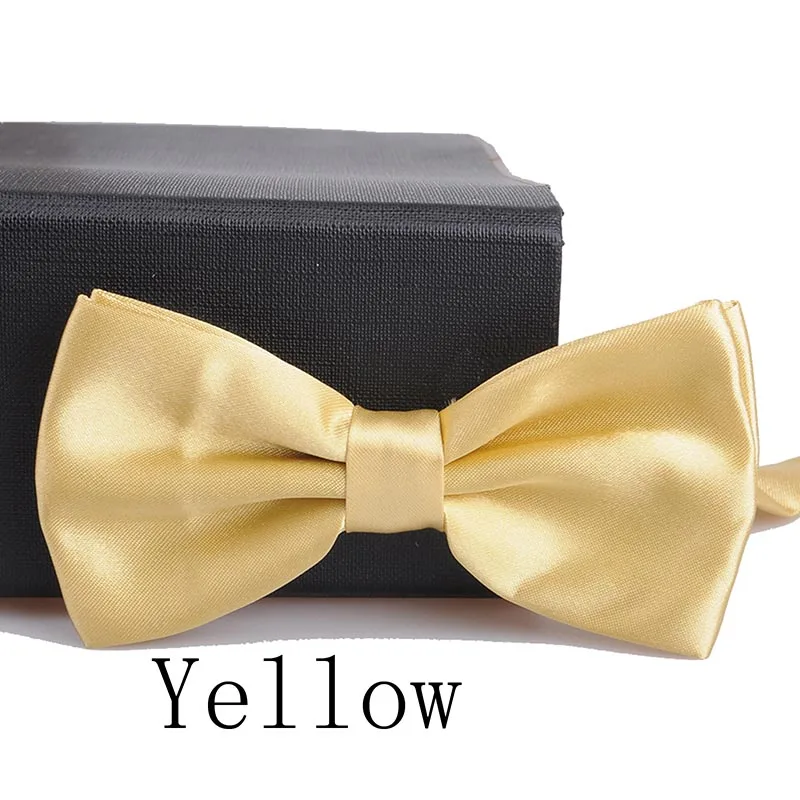 Men Pale Yellow Галстук-бабочка для мужчин и детей, Официальный галстук для мальчиков, мужской модный деловой Свадебный галстук-бабочка, мужская рубашка Krawatte, мужские галстуки, подарки - Цвет: Men Pale Yellow