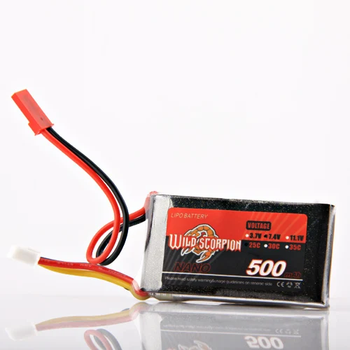 1 шт. Wild Scorpion 7 4 V 500MAH 25C 2s Высокая мощность lipo батарея для радиоуправляемого
