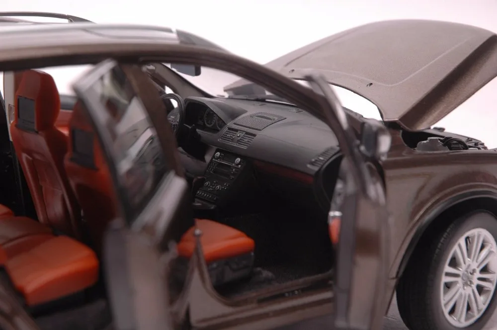 1:18 литья под давлением модель для Volvo XC90 XC классический коричневый внедорожник сплав игрушка автомобиль миниатюрная коллекция подарки XC 90