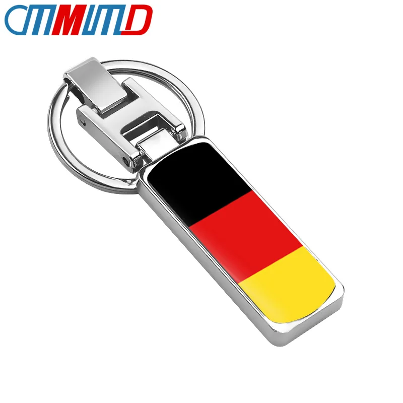 Автомобильный Стайлинг 3D металлический флаг Германии брелок для ключей AUDI LADA FIAT