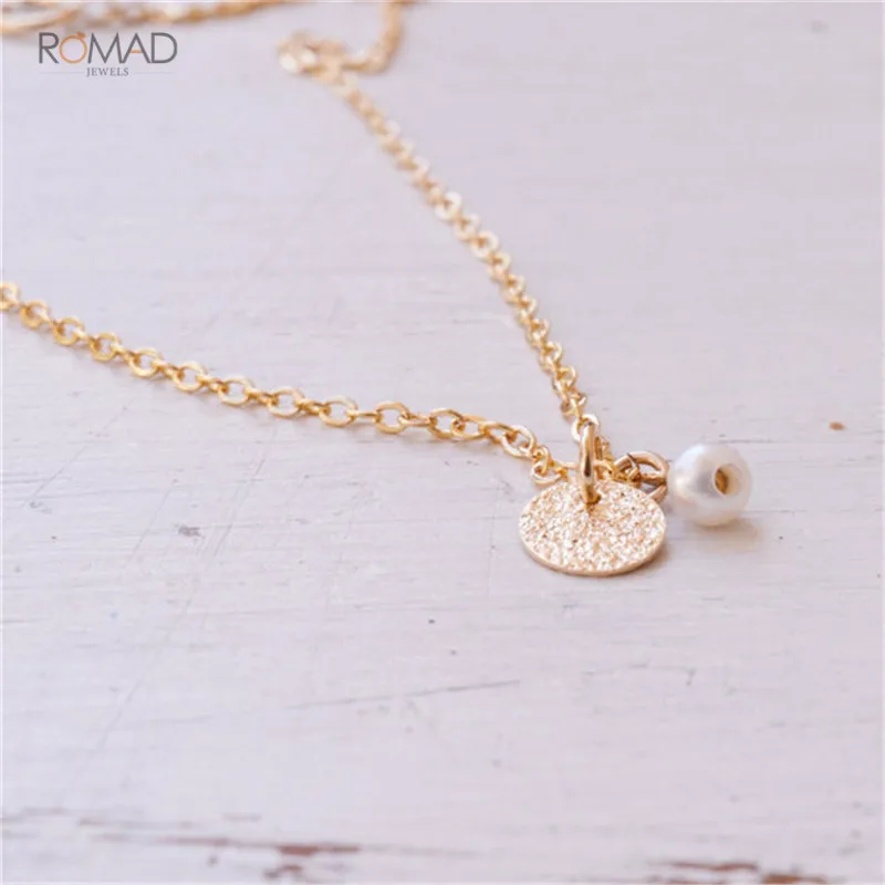 Romad простые двухслойные жемчужные браслеты золотистого цвета Богемские для ног |