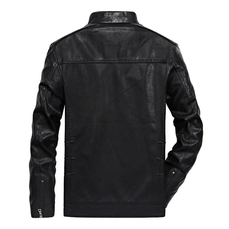 2019 Men's Leather Motorcycle Jacket Spring Autumn Men Coat Man Jackets Cool Streetwear Casual Mens Fur Clothing YN10482 | Мужская