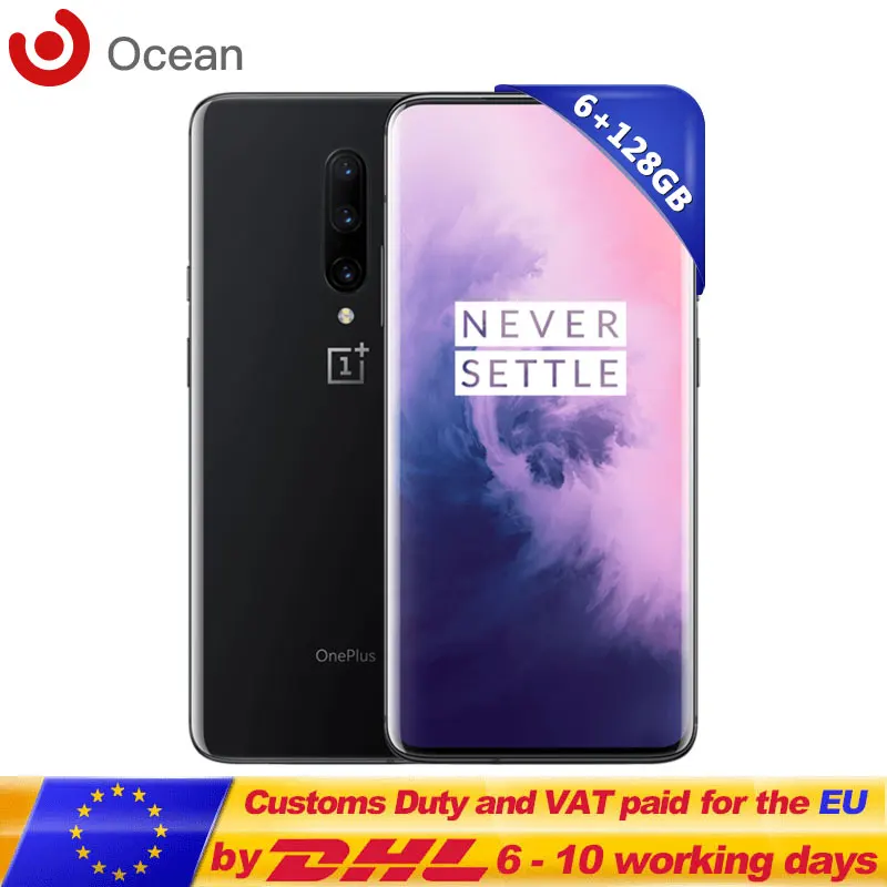 Смартфон OnePlus 7 Pro с глобальной прошивкой 6 ГБ ОЗУ 128 Гб ПЗУ Snapdragon 855 камера 48 МП AMOLED