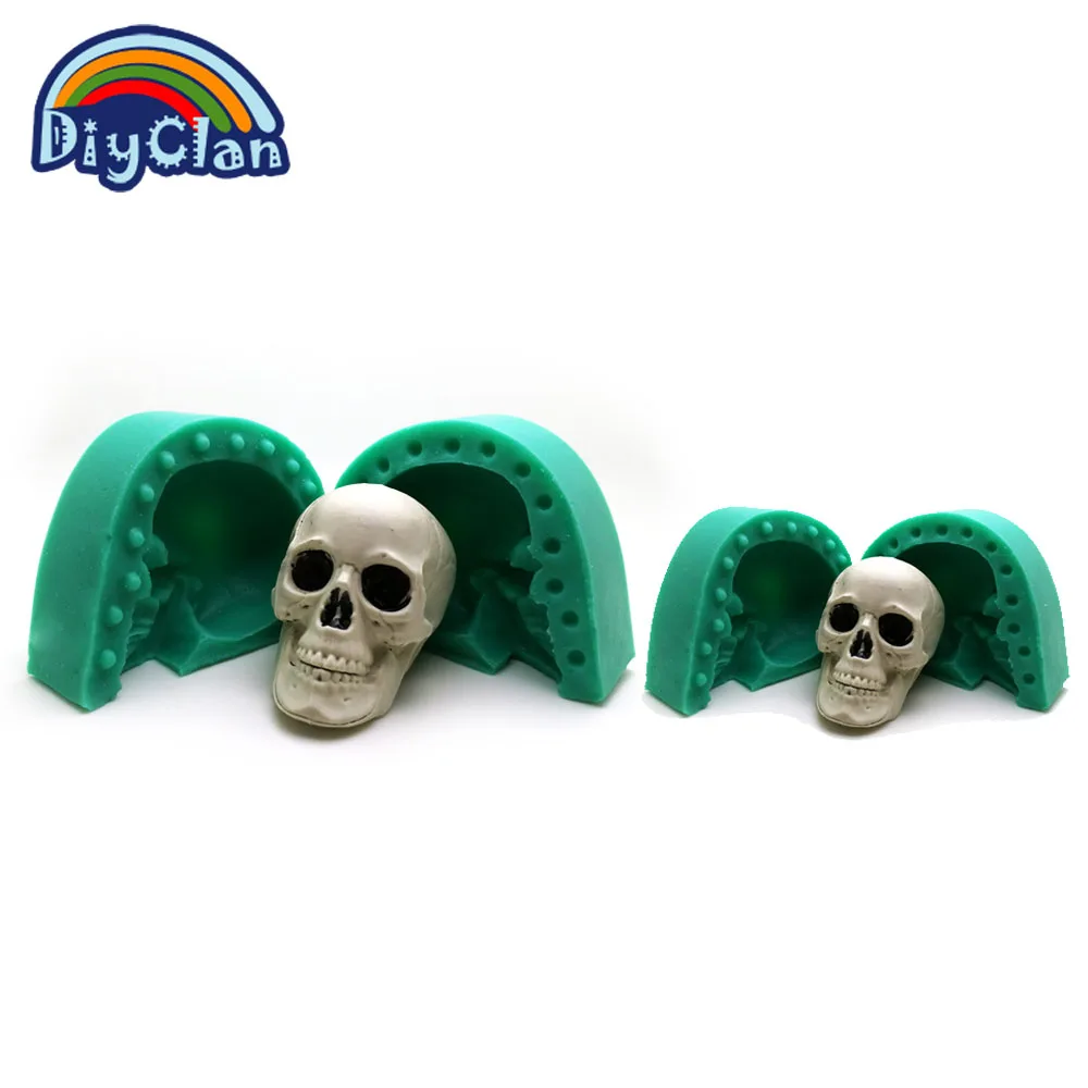 Силиконовая форма для шоколада в виде черепа на Хэллоуин интересная мыла головы