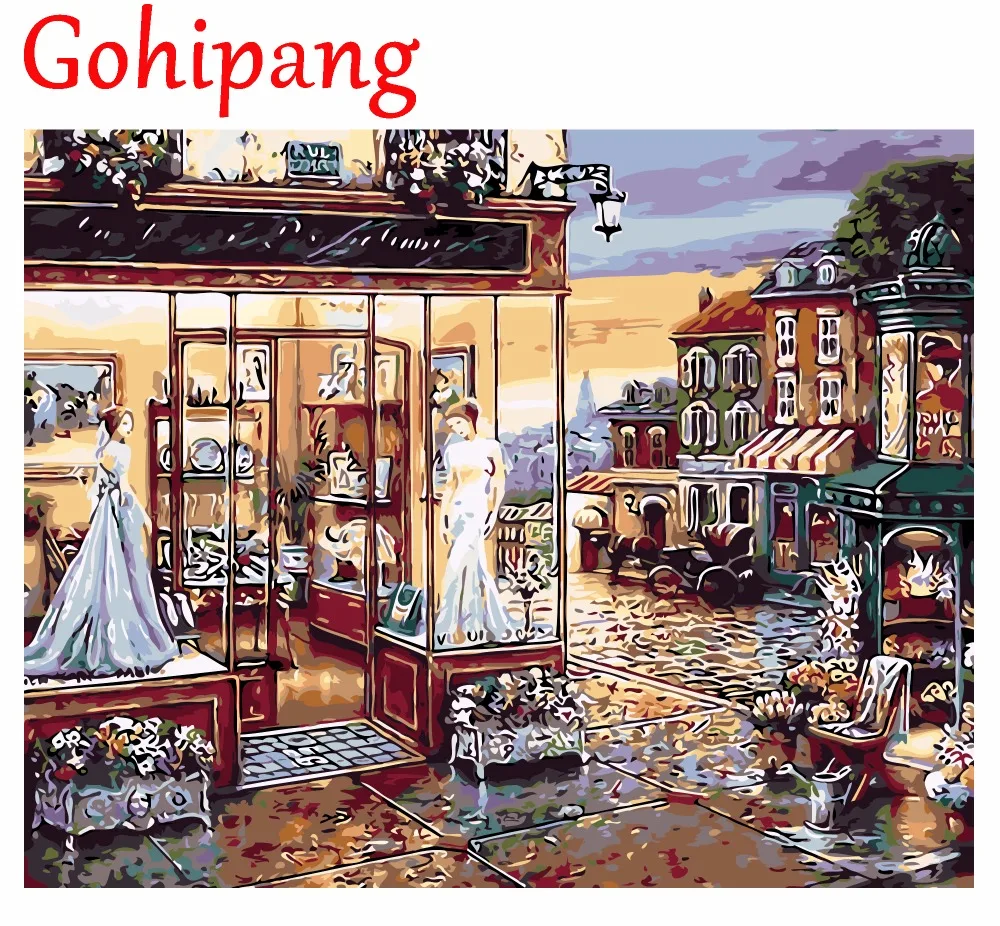 На Холсте Традиционный китайский цветок украшения дома DIY живопись по номерам