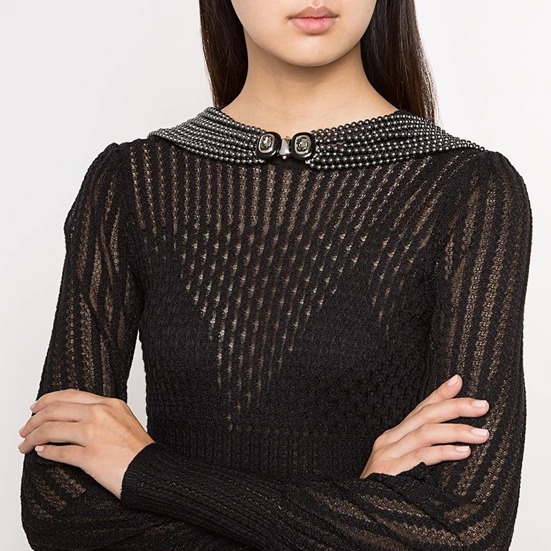 Женское многослойное ожерелье из акриловых бус Uer вечерние ювелирные изделия