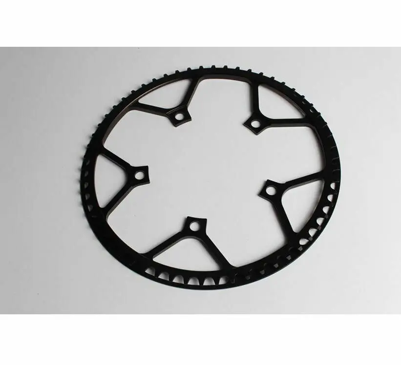 BLack-chainring Litepro велосипед 130BCD складной дорожный велосипед шатун 170 мм кривошипная цепь 45-58 т с болты цепи для одной скорости 6,5 мм - Цвет: BLack-chainring