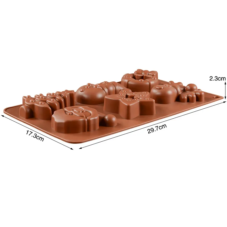 Soft Christmas Silicone Cake Mold High Quality Chocolate Cupcake Liner Baking Cup tree shape soap mold 1007 | Дом и сад