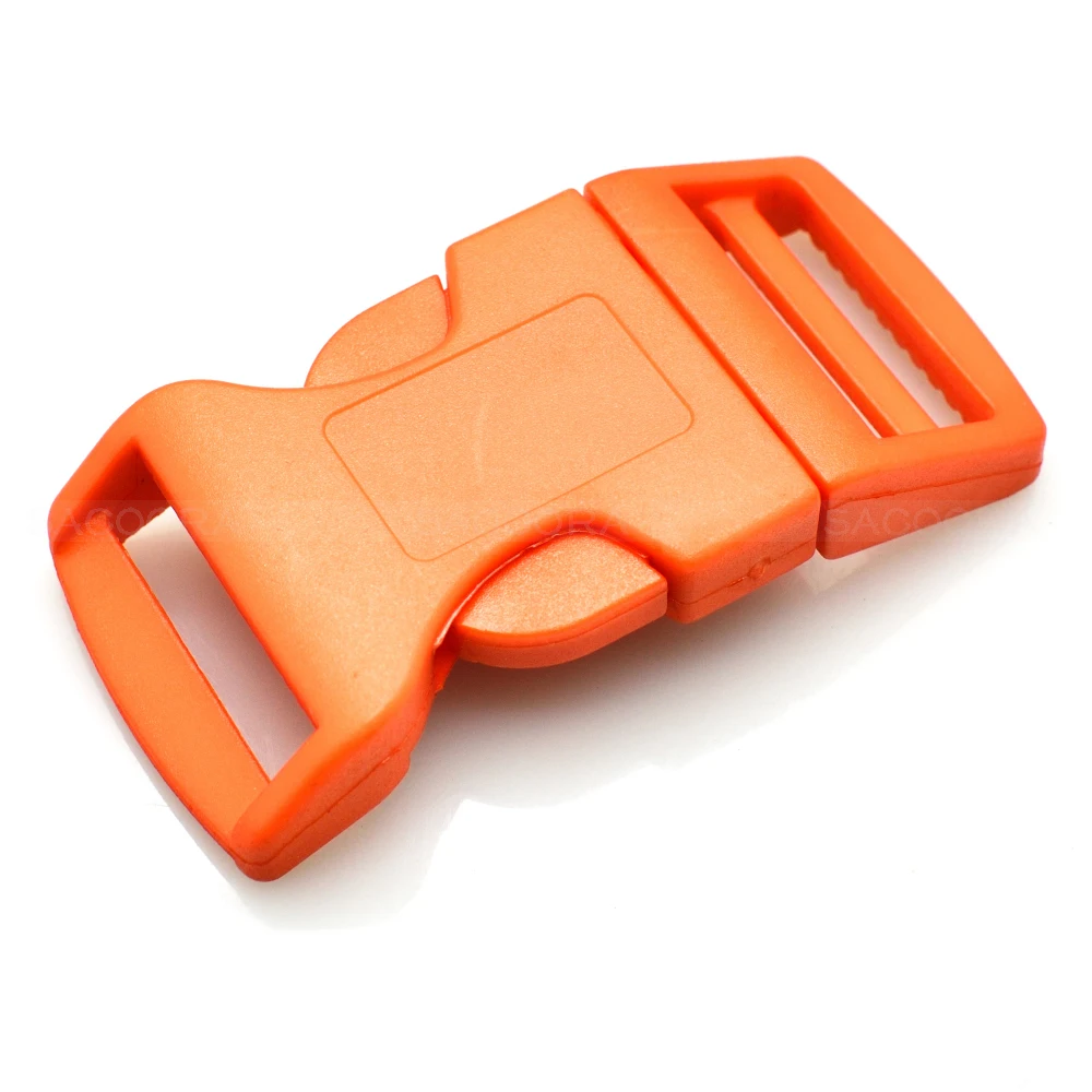 

120pcs 1"Plastic Colorful Contoured Side Release Buckles For Paracord Bracelet Dog Collar Harness Backpack Webbing 25.5mm