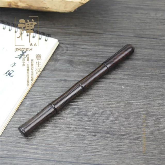 

Originality pen ebony bamboo type neutral pen handmade water pen pen business gift bag mail
