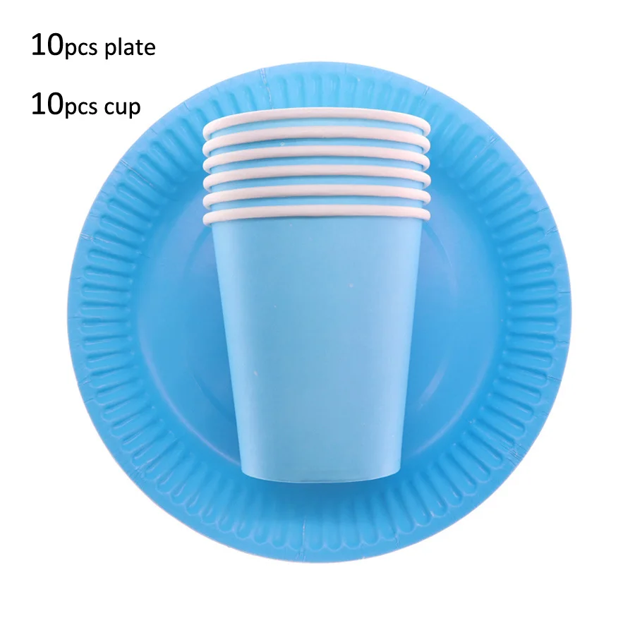 Новинка 10 шт. одноразовая посуда твердый бумажный поднос с днем рождения