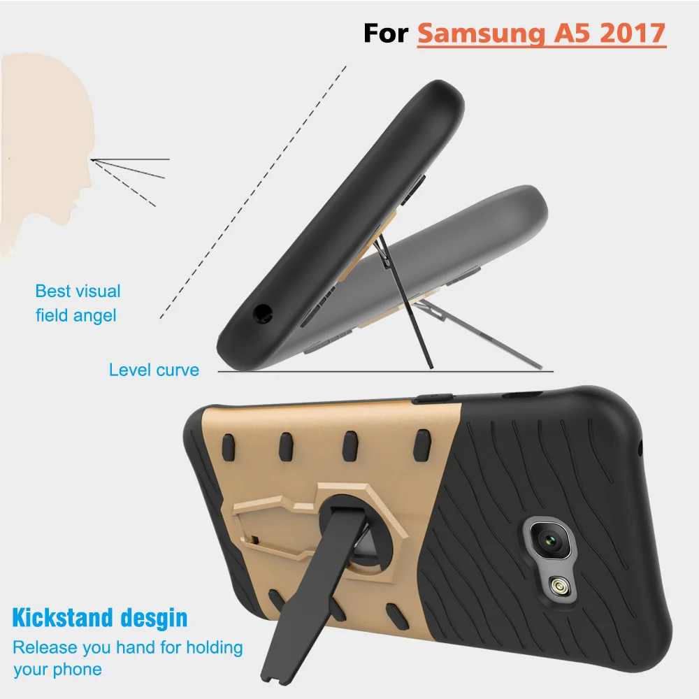 Для Samsung Galaxy A5 2017 A520 чехол противоударный бампер Slim Fit Панцири защиты телефона