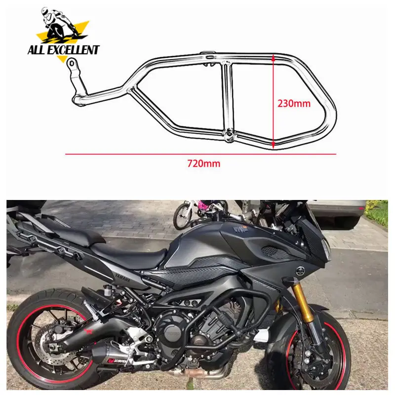 (Не MT 09 модель) для YAMAHA TRACER 2015 2016 FJ FJ09 защитная рамка двигателя|Накладки и