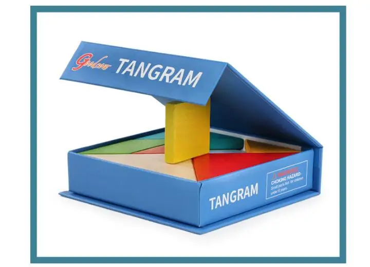 Классическая деревянная головоломка Танграм для мозга дети креативная