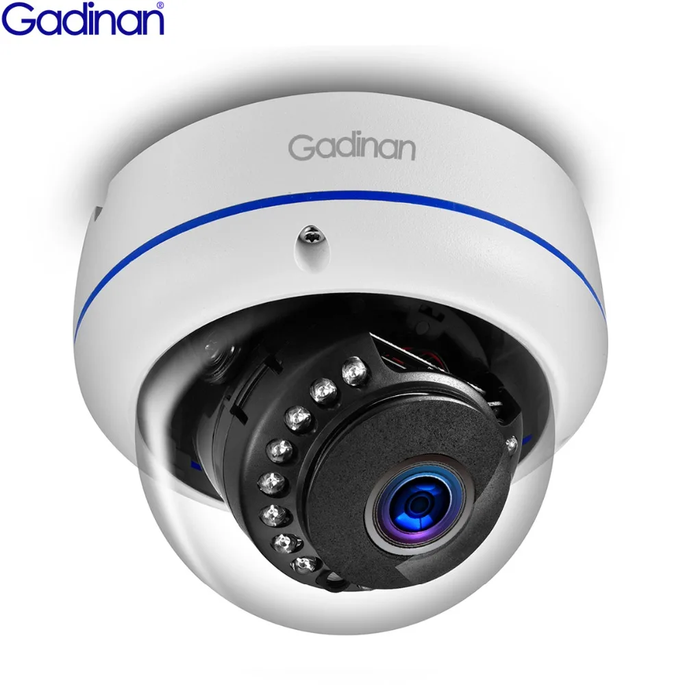 Gadinan, 5MP, 3MP, 2MP, H.265, IP камера, мощное наблюдение, ИК, Ночное видео, антивандальная, уличная, CCTV, купольная камера, DC 12 В/48 В, PoE