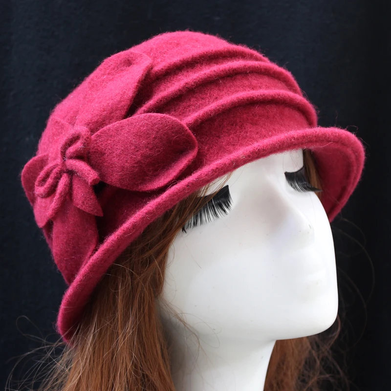 Fibonacci головные уборы для женщин купол фетровая шляпка шерстяная мужчин и