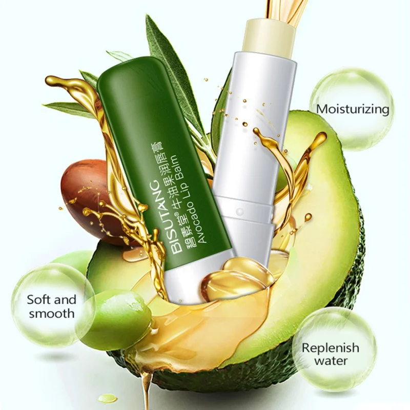 Увлажняющий бальзам для губ Avocado Vera Natural Lipbalm реагирует на температуру цветная