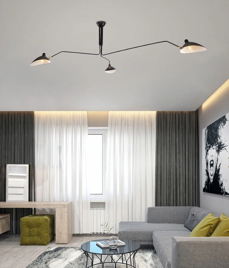 modern Loft Industrial Vintage pendant lamp for living room bed room Rotating Sconce wall Lights For Home Decoration