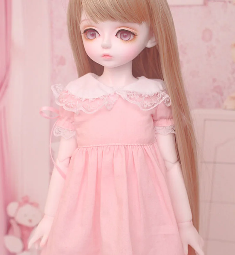 1/3 1/4 1/6 BJD кукла BJD/SD модная одежда розовое милое платье для маленьких девочек
