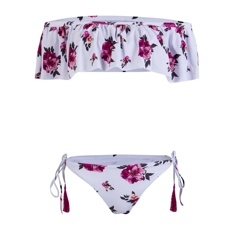 Сексуальный женский купальник с открытыми плечами 2018 бразильский комплект