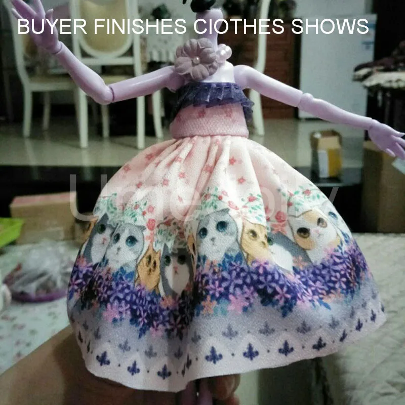 Ute Cat Rabbit Сделай Сам кукла материал одежды Ткань для шитья куклы одежда платье Blyth
