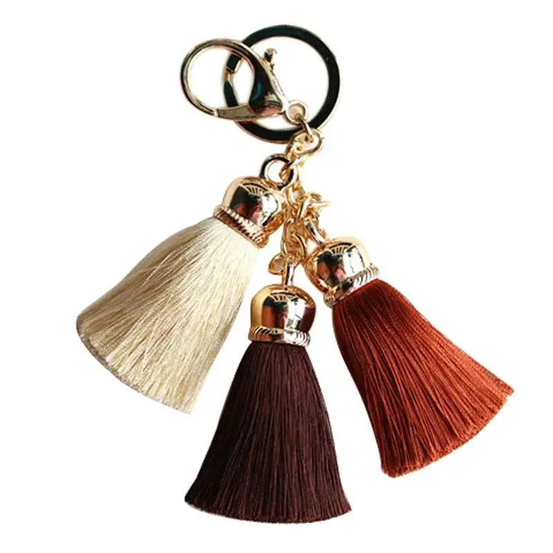 Хит продаж цветной брелок мешок AccessoriesIce шелковая кисточка для ключей Pompom сумочка