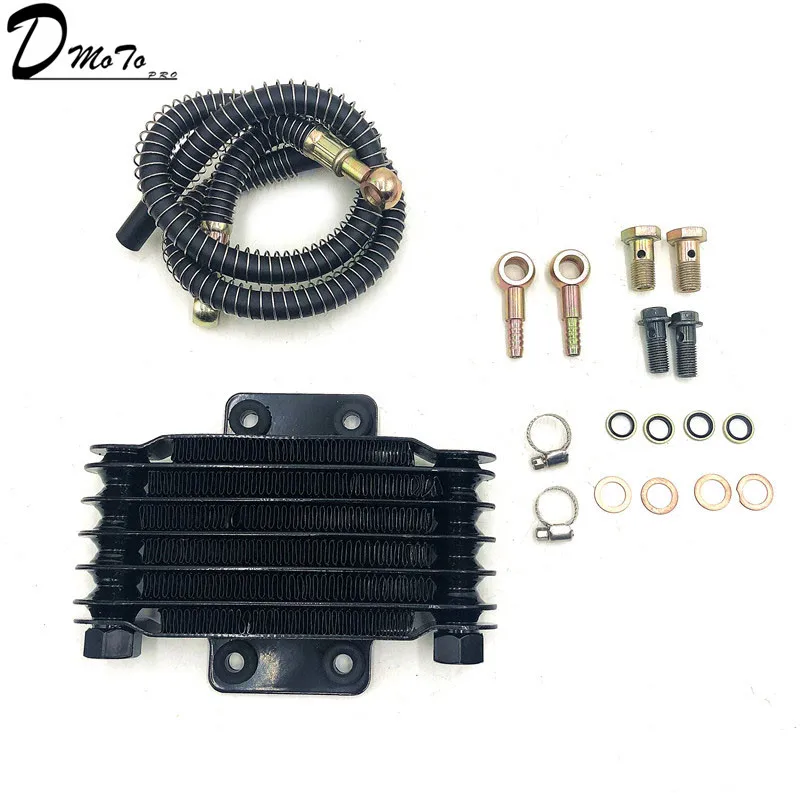 Oil Cooler set Bk Масляный радиатор грязи питбайк обезьяна гоночный мотоцикл высокая производительность refires аксессуары Kayo BSE китайский велосипед переоборудование - Цвет: Oil Cooler set Bk
