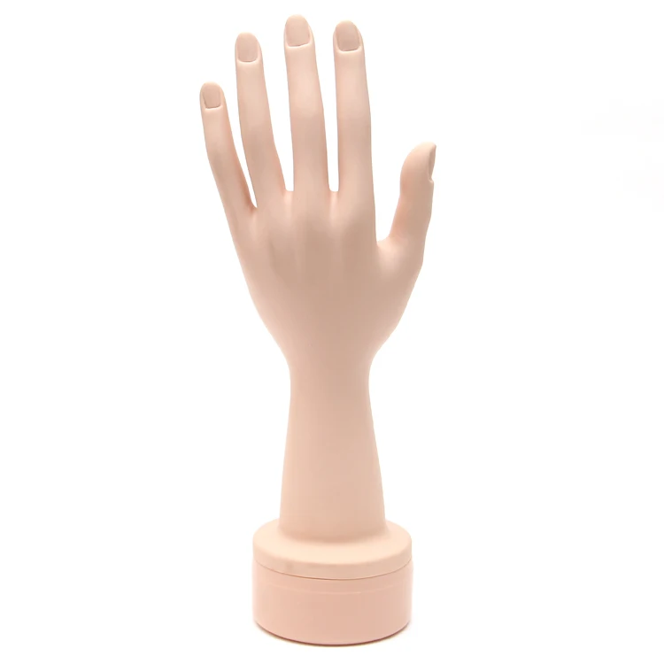 CAMMITEVER 29 см левый манекен желтая Гибкая искусственная Подставка для ювелирных