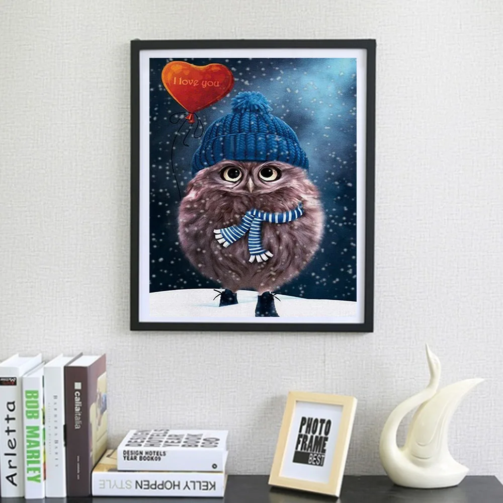 1 шт. No Frame Wall Картины Сова птица картина масляная живопись Art Абстрактная