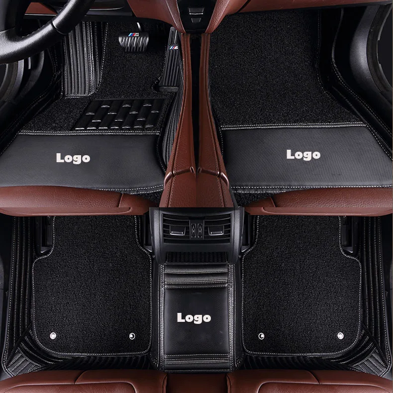 B rice double layer Пользовательские автомобильные коврики для Volkswagen Beetle Scirocco phaeton eos Magotan lavid sagitar t-roc tayron t-cross авто напольный ковер - Название цвета: B rice double layer