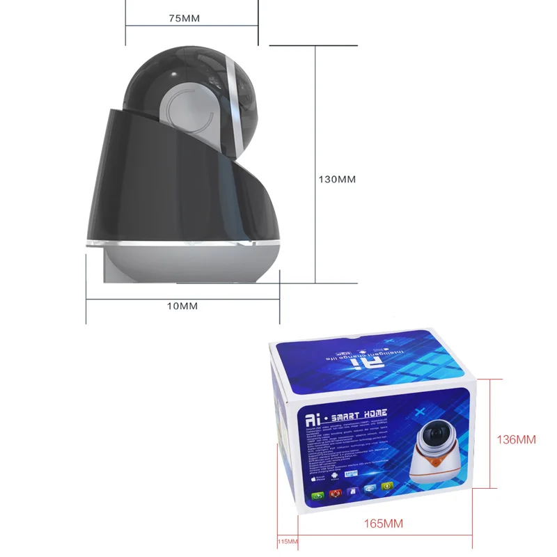 Комнатная Wi Fi камера 1080P с двухсторонним голосовым управлением интеллектуальным