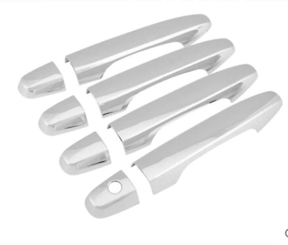 

Для peugeot 3008 2013 2014 2015 ABS хромированная крышка дверной ручки 1 отверстие для ключа 8 шт.