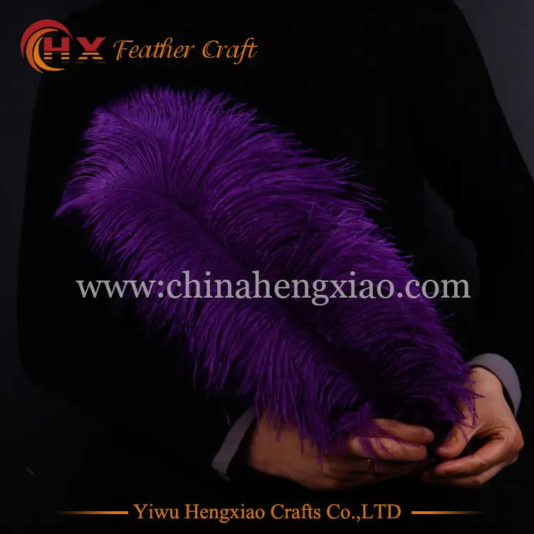 Оптовая продажа жесткий стержень 10 шт./лот натуральные фиолетовые страусиные