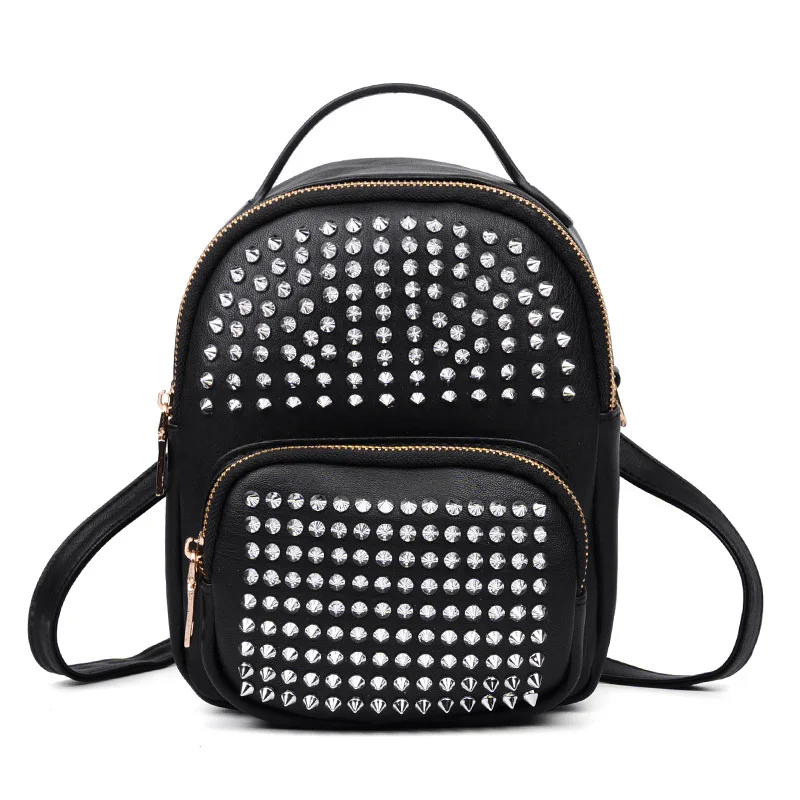 Revit прохладный рюкзак школьный книжные Рюкзаки Сумка Женские PU кожа леди