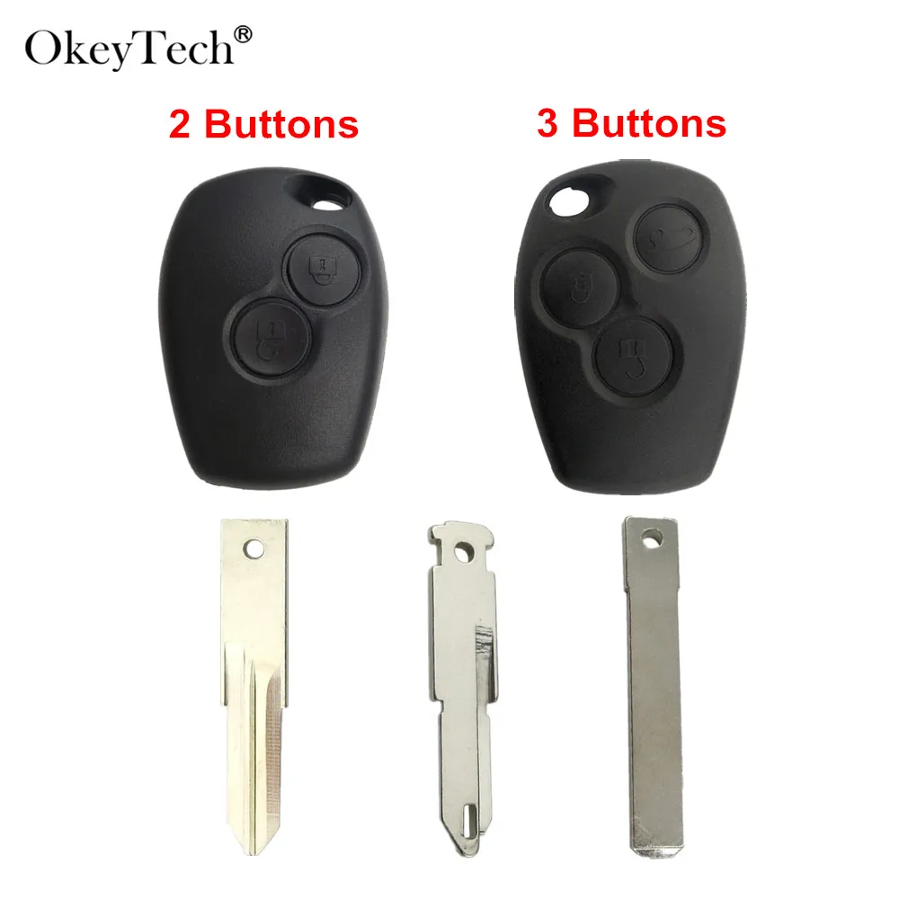 OkeyTech 2/3 Кнопка заменитель корпус автомобильного ключа дистанционного управления