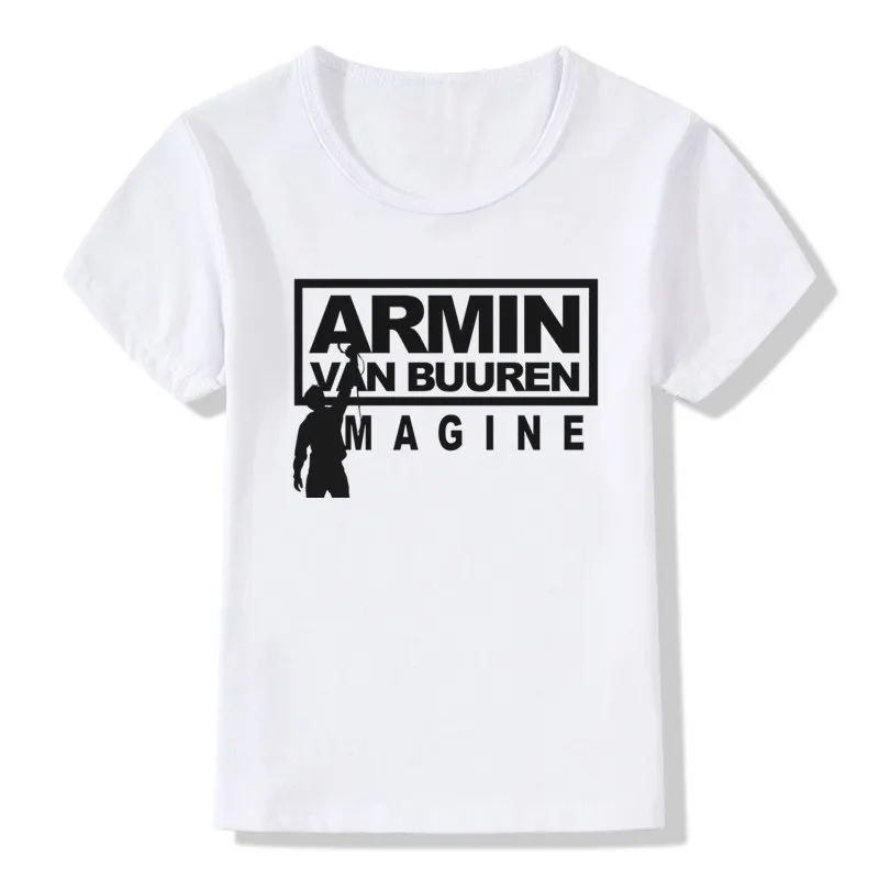 

Футболка для мальчиков и девочек с принтом Armin Van Buuren, детские популярные футболки с музыкой танса из Нидерландов, детские топы, футболка, дет...