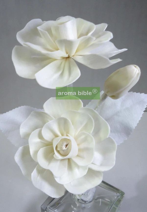 

1000 pcs /lot Handmade sola wood flowers for fragrance diffuser and home decor with 12cm Rope or rattan reed sticks Top quality